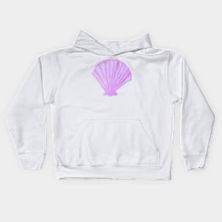 Watercolor Sea shell Kids Hoodie